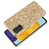 Gumený Glitter kryt na Samsung Galaxy A13 - Ružovozlatá
