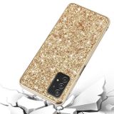 Gumený Glitter kryt na Samsung Galaxy A13 - Zlatá