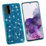Gumený Glitter kryt na Samsung Galaxy A53 5G - Modrá
