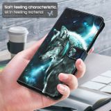 Peňaženkové 3D puzdro PATTERN na Samsung Galaxy A23 5G - Vlk
