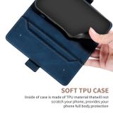 Peňaženkové kožené puzdro STITCHING na Xiaomi Mi 11T / 11T Pro – Kráľovská modrá