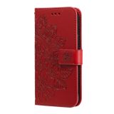 Peňaženkové kožené puzdro 7-PETAL na Samsung Galaxy A23 5G - Červená