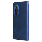 Peňaženkové kožené puzdro ZIPPER na Huawei Nova 9 SE - Modrá