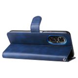 Peňaženkové kožené puzdro ZIPPER na Huawei Nova 9 SE - Modrá