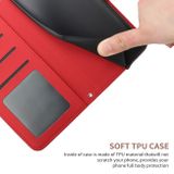 Peňaženkové kožené puzdro BUTTERFLY na Huawei P50 - Červená