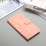 Peňaženkové kožené puzdro BUTTERFLY na Huawei P50 - Ružová