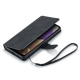 Peňaženkové kožené puzdro DG.MING na Samsung Galaxy A33 5G - Čierna