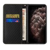 Peňaženkové kožené puzdro CARBON na Samsung Galaxy A33 5G - Čierna