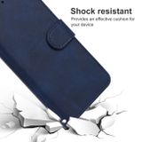 Peňaženkové kožené puzdro LEATHER na iPhone 14 – Modrá