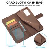 Peňaženkové kožené puzdro LC.IMEEKE na Xiaomi 12X – Kávová