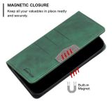 Peňaženkové kožené puzdro Magnetic Splicing na Moto G31/G41 - Zelená