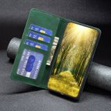 Peňaženkové kožené puzdro Magnetic Splicing na Moto G31/G41 - Zelená