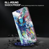 Peňaženkové 3D puzdro PAINTING na Oppo A54 5G - Watercolor Owl