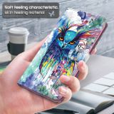 Peňaženkové 3D puzdro PAINTING na Oppo A54 5G - Watercolor Owl
