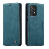 Peňaženkové kožené puzdro CaseMe Flip na Samsung Galaxy A73 5G - Modrá