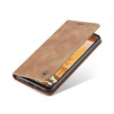 Peňaženkové kožené puzdro CaseMe Flip na Samsung Galaxy A73 5G - Hnedá