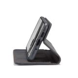 Peňaženkové kožené puzdro CaseMe Flip na Samsung Galaxy A73 5G - Čierna