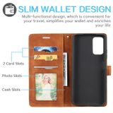 Peňaženkové kožené puzdro SKIN na Xiaomi Redmi Note 11 Pro - Hnedá
