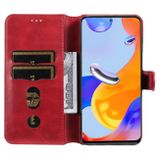 Peňaženkové kožené puzdro CLASSIC na Xiaomi Redmi Note 11 Pro - Červená