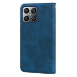 Peňaženkové kožené puzdro FROSTED na Honor X8 4G – Modrá