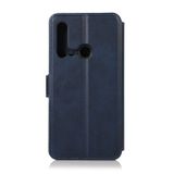 Peňaženkové kožené puzdro na Huawei P20 Lite (2019) - Modrá