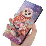 Peňaženkové 3D puzdro PAINTED na Oppo A54 5G - Color Owl