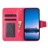 Peňaženkové kožené puzdro CRYSTAL na Samsung Galaxy A23 5G - Ružovočervená
