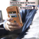 Peňaženkové kožené puzdro LEATHER na Motorola Moto G22 - Hnedá