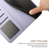 Peňaženkové kožené puzdro BUTTERFLY na iPhone 14 Pro Max - Fialová