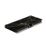 Peňaženkové puzdro Colored Drawing Marble na Samsung Galaxy S20 - Black Gold
