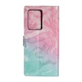 Peňaženkové puzdro Colored Drawing Marble na Samsung Galaxy S20 -Pink Green