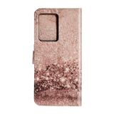 Peňaženkové puzdro na Samsung S20 Ultra - Colored Drawing Marble -Rose Gold