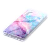 Gumený kryt Coloured Drawing Pattern IMD na Samsung Galaxy S20-Pink Sky