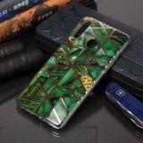 Pokovovanie mramorovým vzorom Mäkké ochranné puzdro TPU pre Samsung Galaxy A20s - Zelená