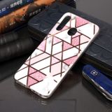 Gumený kryt na Samsung Galaxy A30 - Plating Marble Pattern -ružová