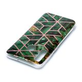 Gumený kryt na Samsung Galaxy A30 - Plating Marble Pattern -zelená