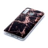 Gumený kryt na Samsung Galaxy A30 - Plating Marble Pattern -Black Gold