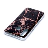 Gumený kryt na Samsung Galaxy A30 - Plating Marble Pattern -Black Gold