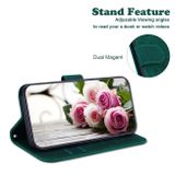 Peňaženkové kožené puzdro Butterfly Rose na Motorola Edge 20 Lite - Zelená