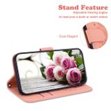 Peňaženkové kožené puzdro Butterfly Rose na Motorola Edge 20 Pro - Ružová