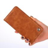 Peňaženkové kožené puzdro NON-MAGNETIC na Samsung Galaxy A03 – Hnedá