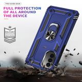 Ring Holder kryt Shockproof na Motorola Moto G52 – Modrá