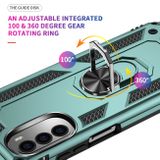 Ring Holder kryt Shockproof na Motorola Moto G52 – Tmavozelená