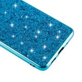 Gumený kryt na Samsung Galaxy S20+ Plating Glittery Powder -čierna