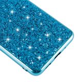 Gumený kryt na Samsung Galaxy S20 Ultra - Plating Glittery Powder -modrá