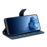Peňaženkové kožené puzdro Mandala na Samsung Galaxy A73 5G - Modrá