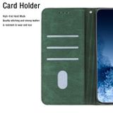 Peňaženkové kožené puzdro Mandala na Samsung Galaxy S22 5G - Zelená