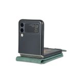 Peňaženkové kožené puzdro AZNS Dream na Samsung Galaxy Z Flip4 - Zelená