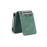 Peňaženkové kožené puzdro AZNS Dream na Samsung Galaxy Z Flip4 - Zelená
