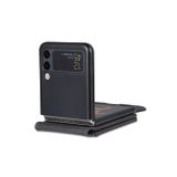 Peňaženkové kožené puzdro AZNS Dream na Samsung Galaxy Z Flip4 - Čierna